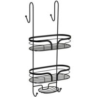 Showerdrape Dante Black Hanging Shower Caddy