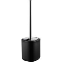 Showerdrape Echo Black Steel Toilet Brush & Holder