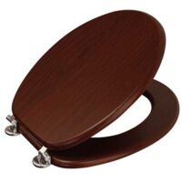 Showerdrape Oxford Mahogany Toilet Seat