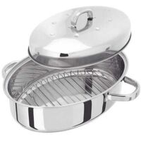 Judge Stainless Steel Oval Roaster With Rack 32 x 22 x 15cm