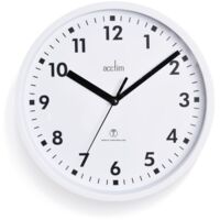 Acctim Nardo Radio Controlled Wall Clock 200mm White - 74662