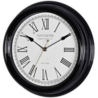Acctim Redbourn Wall Clock Black