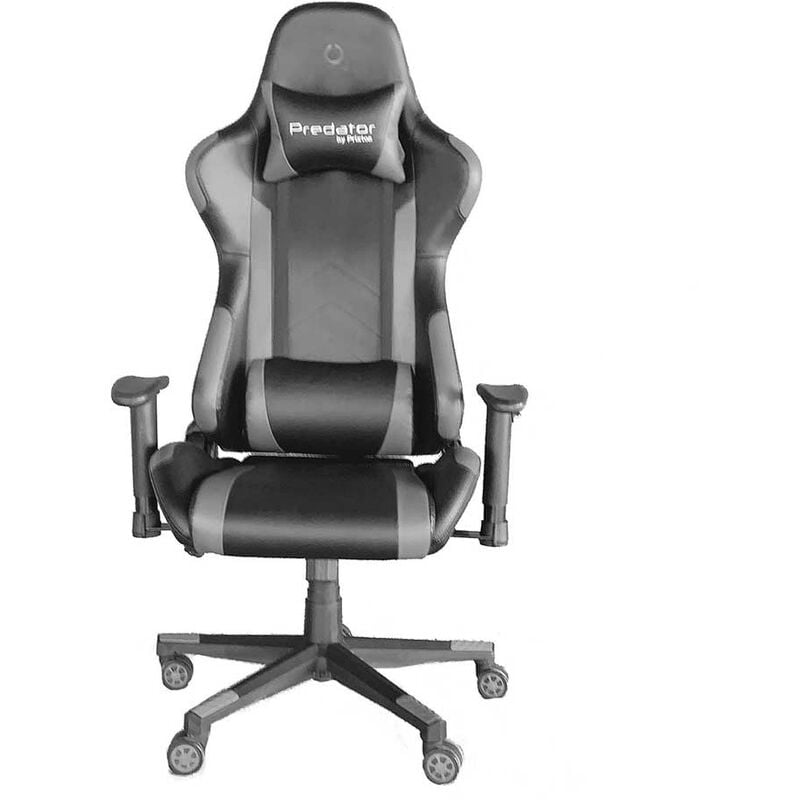 Silla de Escritorio Gaming de PVC PRIXTON Predator - Negro