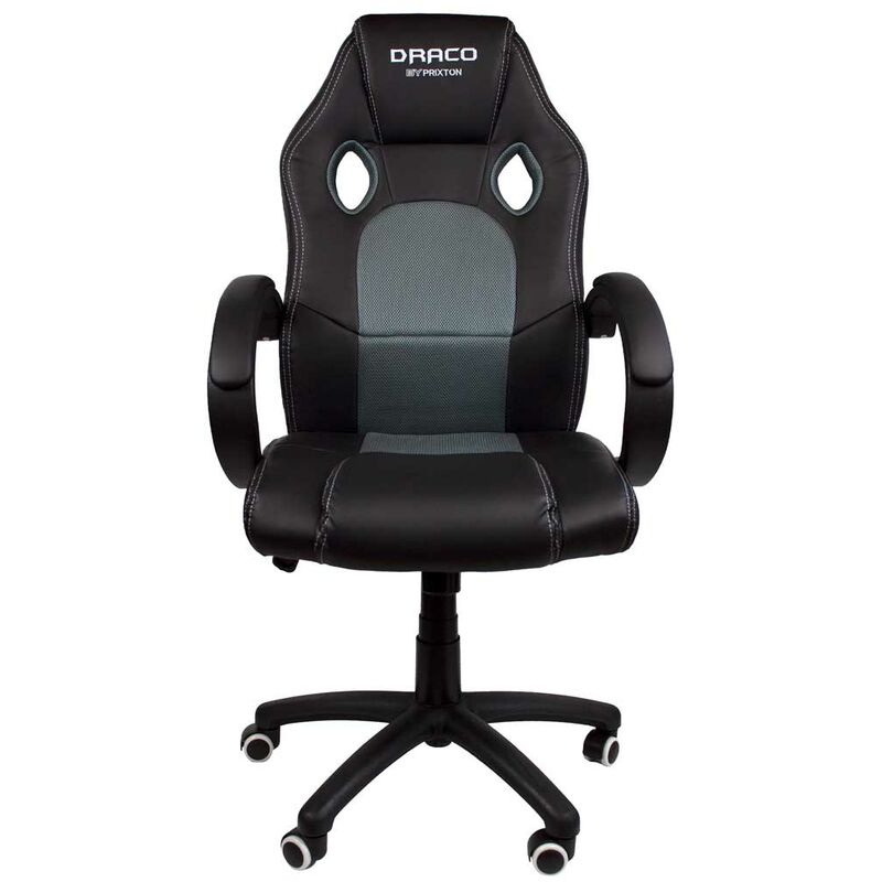 Silla de Escritorio Gaming de PVC PRIXTON Draco - Negro