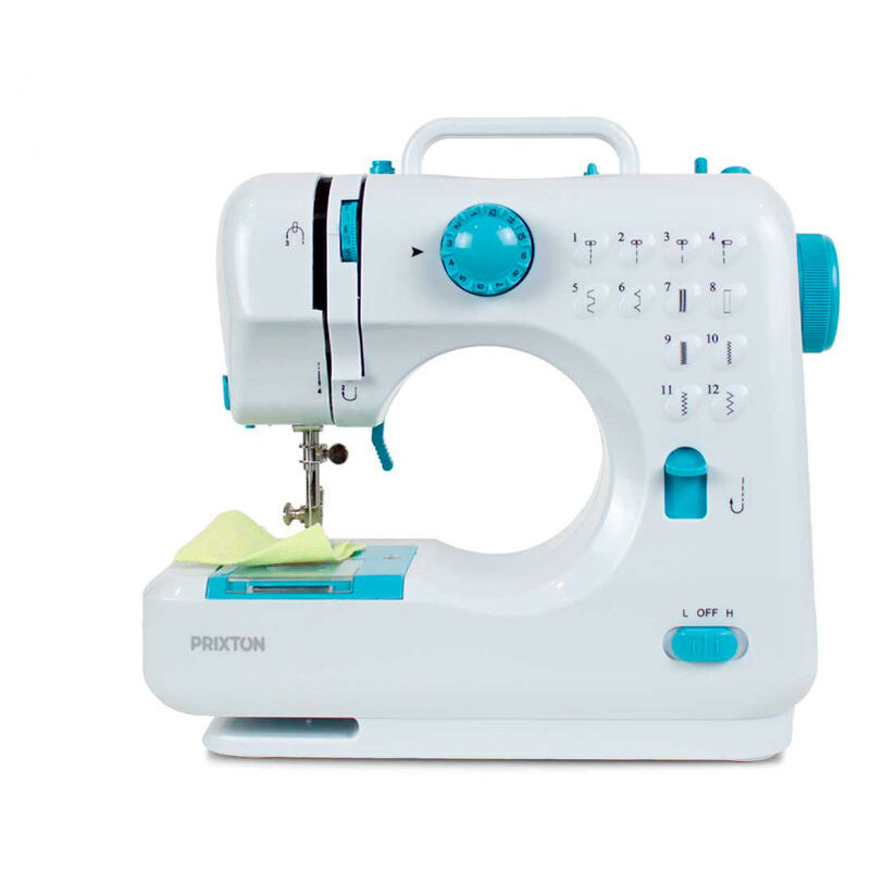 Máquina de Coser Portátil PRIXTON P110 con 12 Puntadas Diferentes - Azul