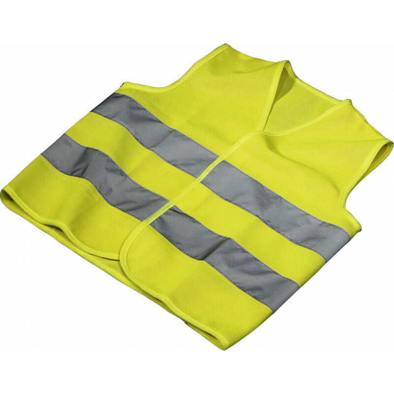 avertissement gilet / gilet de sécurité néon jaune avec rayures  fluorescentes Gr.Genrabatt: 4 pièces