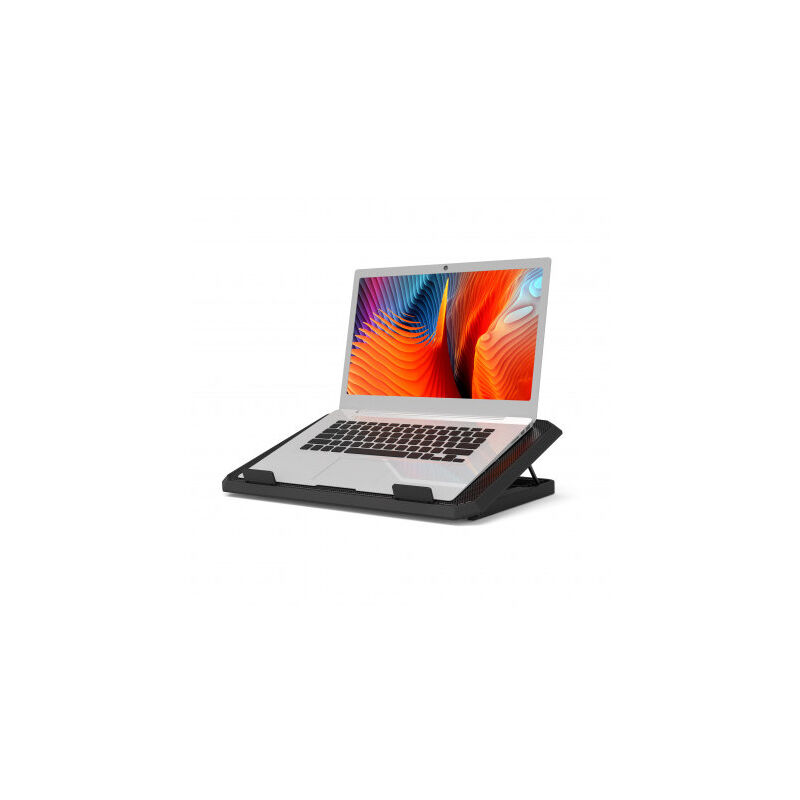 PORT DESIGNS PORT CONNECT Support Ergonomique Ventilé 2 ports USB pour Ordinateur Portable 6 angles ajustables PC jusqu'à 17 pouces (901099)