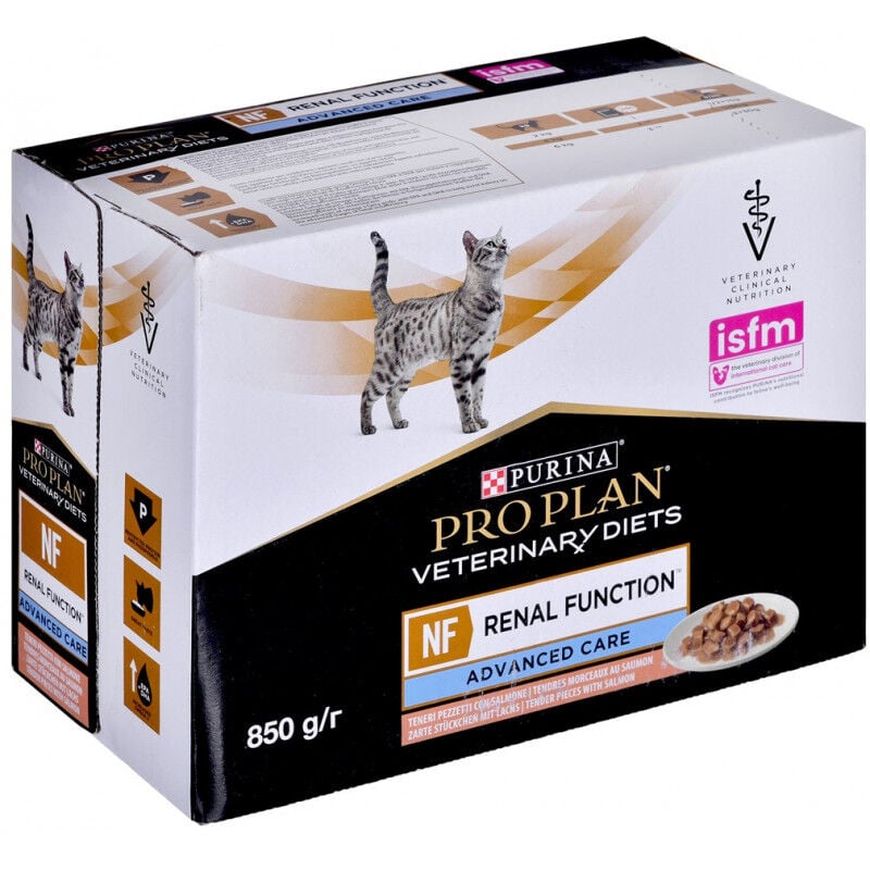 PURINA Proplan - Pro Plan Veterinary Diet Nf Renal Function pour Chats Saumon 10 Sachets 85 G (7613287873699)