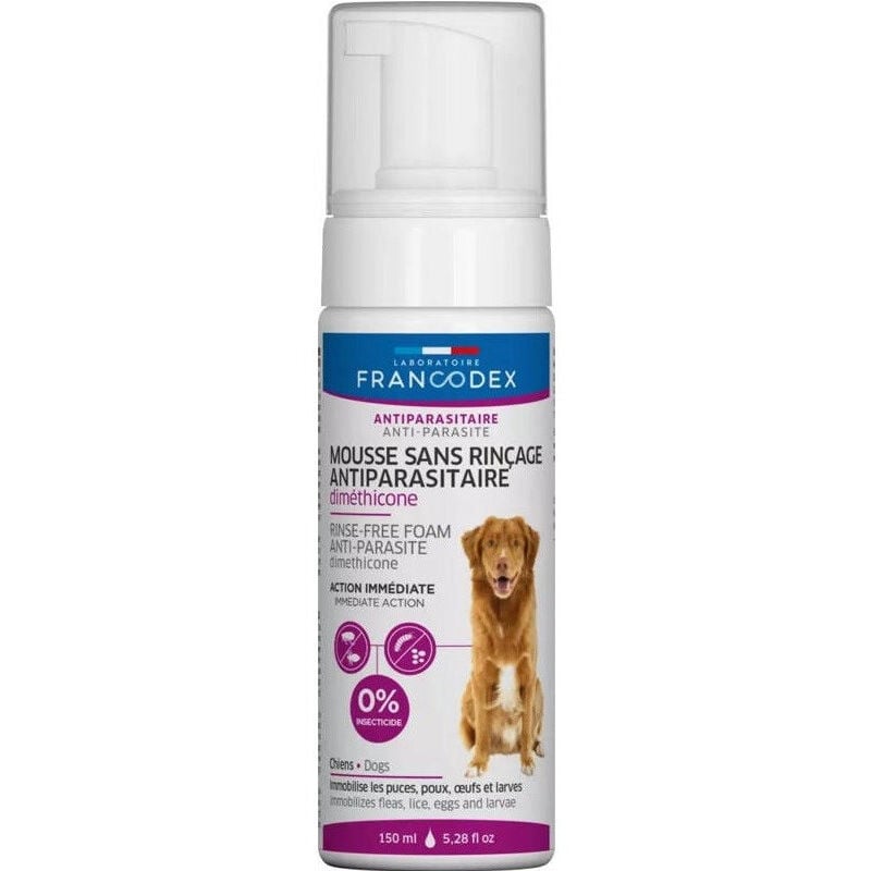 FRANCODEX Francodex Dimethicone Mousse sans Rinçage Chien - 150 ML (3283021724620)