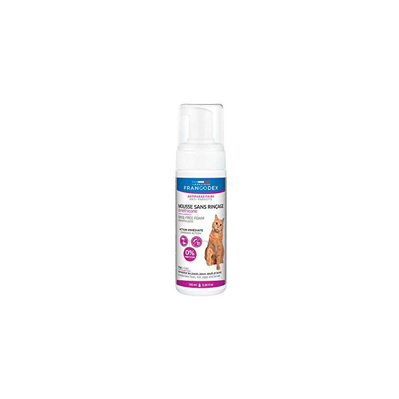 FRANCODEX Francodex Dimethicone Mousse sans Rinçage Chat - 150 ML (3283021724637)