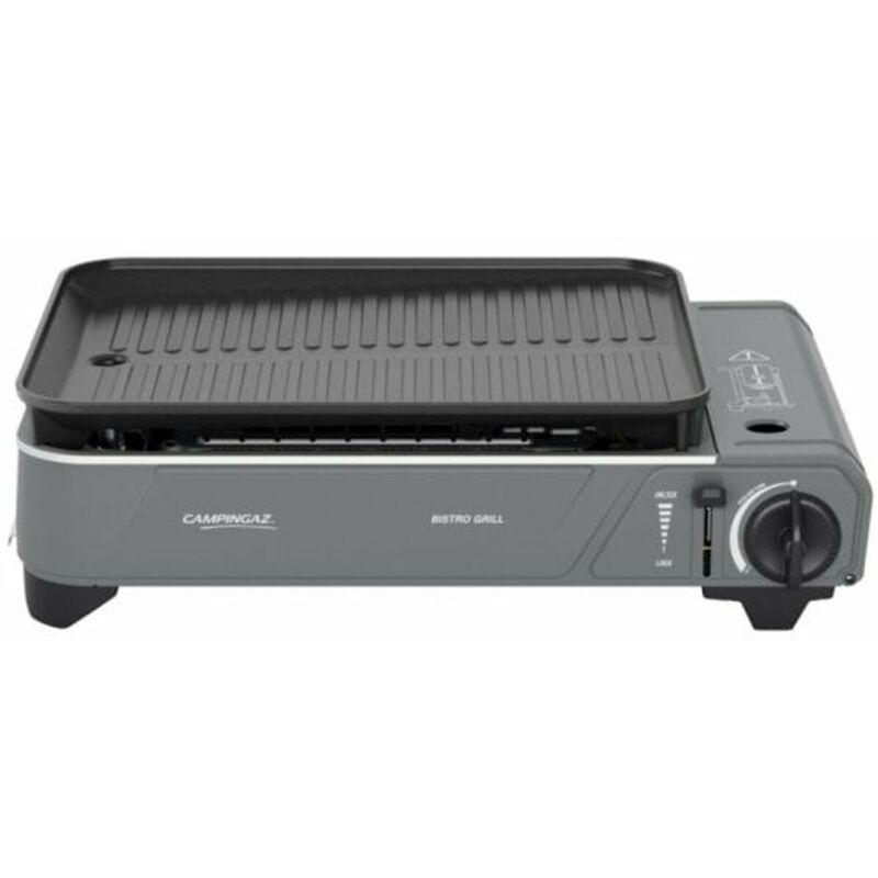 Barbecue à Gaz Campingaz Bistro Acier 2000W - Compact, Idéal Balcon Ou Camping - Multicolore