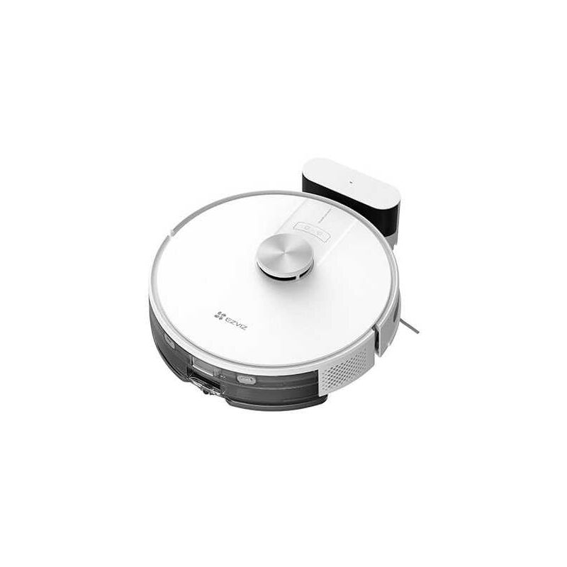 EZVIZ Robot Aspirateur Laveur Robot 3 en 1, 4000Pa, Navigation LiDAR, Détection Obstacles, Cartographie Multi-étageAlexa/WiFi/APP, Idéal pour Poils d'animaux Tapis Sols Durs RE4 Blanc (CS-RE4-PWT2)
