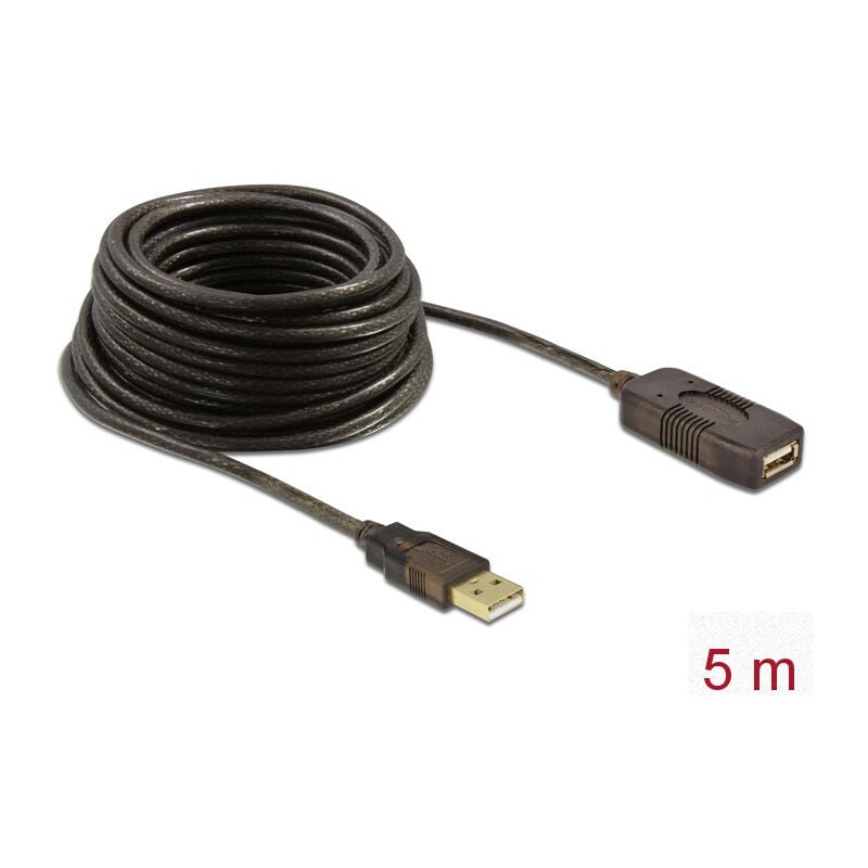 DeLOCK Câble prolongateur USB 2.0, actifs de 5 m (82308)