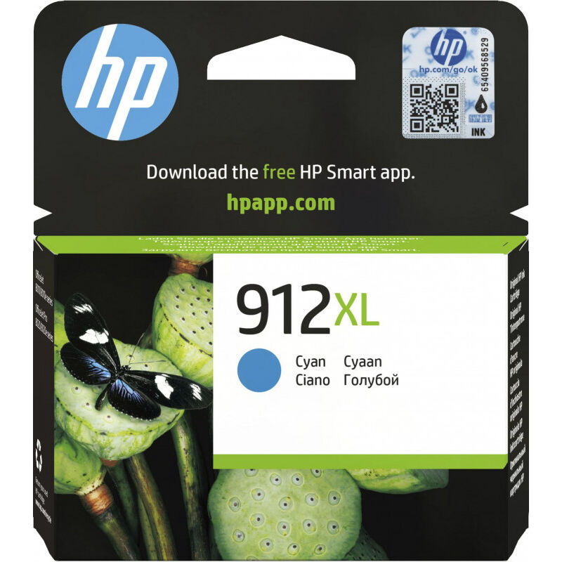Hewlett Packard HP 912XL - Original - Encre à pigments - Cyan - HP - OfficeJet 8012  - OfficeJet 8014  - OfficeJet 8015  - OfficeJet Pro 8022  - OfficeJet Pro 8024 ,... 1 pièce(s) (3YL81AE301)