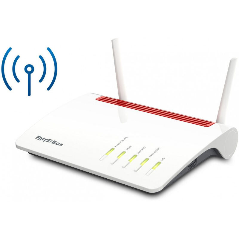 AVM FRITZBox 6890 LTE International - Bi-bande (2,4 GHz / 5 GHz) - Wi-Fi 5 (802.11ac) - 1733 Mbit/s - 802.11a,Wi-Fi 5 (802.11ac),802.11b,802.11g,Wi-Fi 4 (802.11n) - 1733 Mbit/s - 800 Mbit/s (20002818)