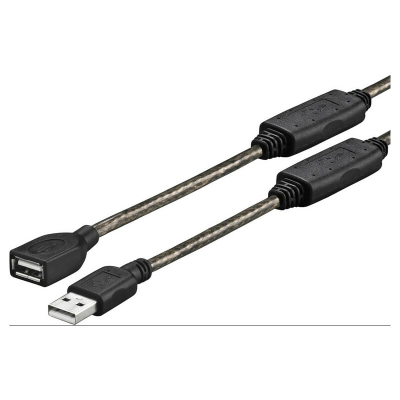 Gembird Câble USB 2.0 AM/AF Rallonge Mâle/Femelle 1,8 m Noir
