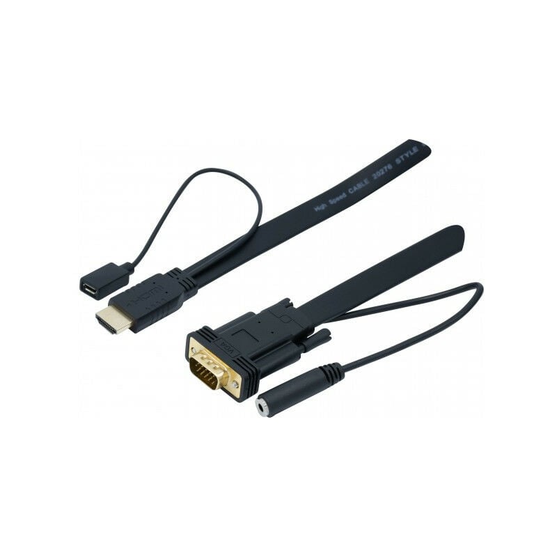HDMI-Compatible Con El Adaptador VGA Salida De Video Converter Con 3,5 - Foto 5