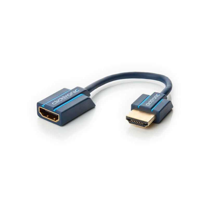 Clicktronic Adaptateur flexible HDMI™, Câble Premium 1x HDMI™ mâle