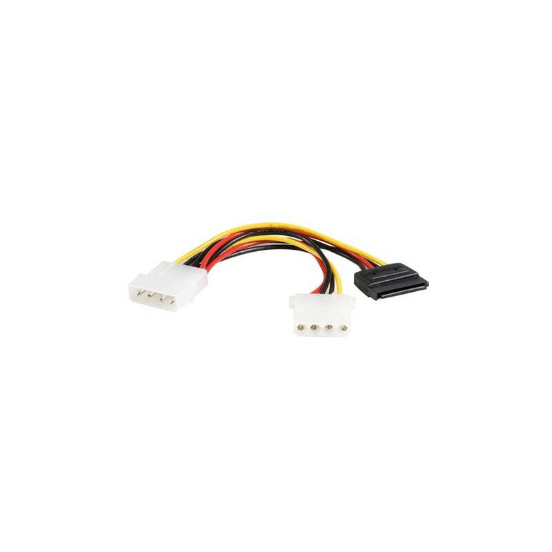 StarTech.com 6in LP4 - LP4 SATA Power Y Cable Adapter - Male connector ...