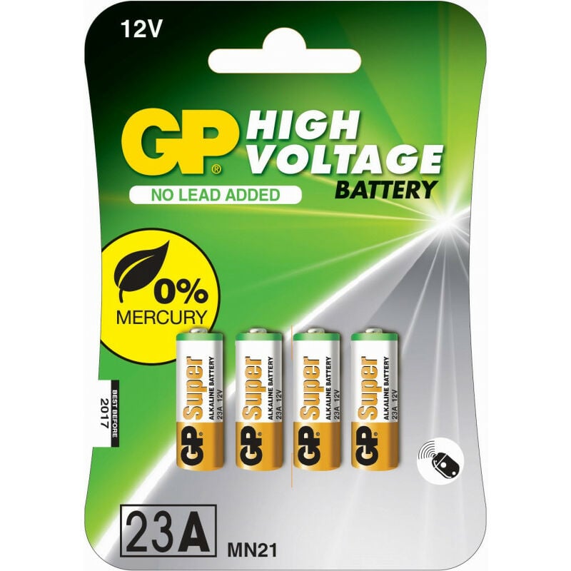 GP Battery High Voltage MN21 Alkaline Batterie 12.0 V 4er Pack - Battery -  A 23 (10023AC4)