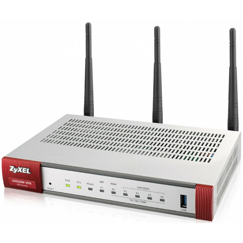 ZYXEL ZyXEL USG20W-VPN-EU0101F - Bi-bande (2,4 GHz / 5 GHz) - Wi-Fi 5 (802.11ac) - 1300 Mbit/s - 802.11a,Wi-Fi 5 (802.11ac),802.11b,802.11g,Wi-Fi 4 (802.11n) - Gigabit Ethernet - IEEE 802.11a,IEEE 802