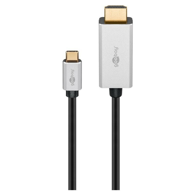 Adaptateur USB-C 3.1 vers HDMI 2.0 - Câble HDMI Goobay sur