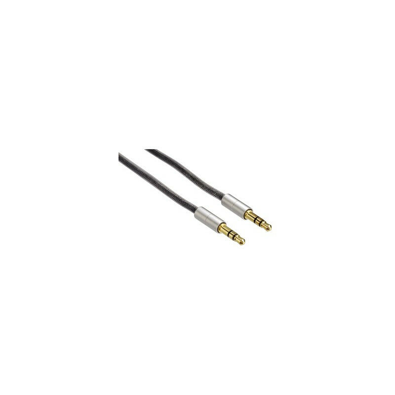 Câble de liaison AluLine, jack 3,5 mm mâle, stéréo - 2 RCA mâles, 2 m