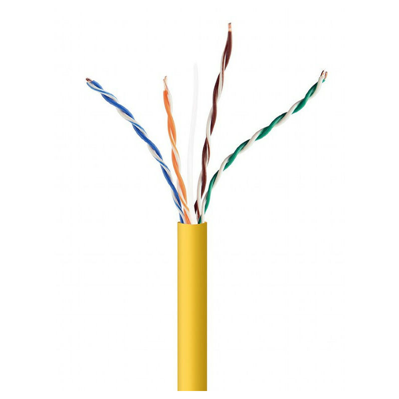 cablexpert CableXpert CAT5e UTP LAN Cable (CCA), 1000 ft, yellow - UPC ...