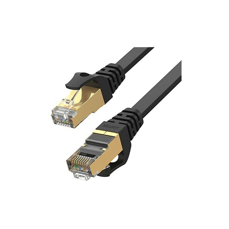 Cable Ethernet 15m, Cable Rj45 Cat 7 Cable Réseau 15 Mètres Plat