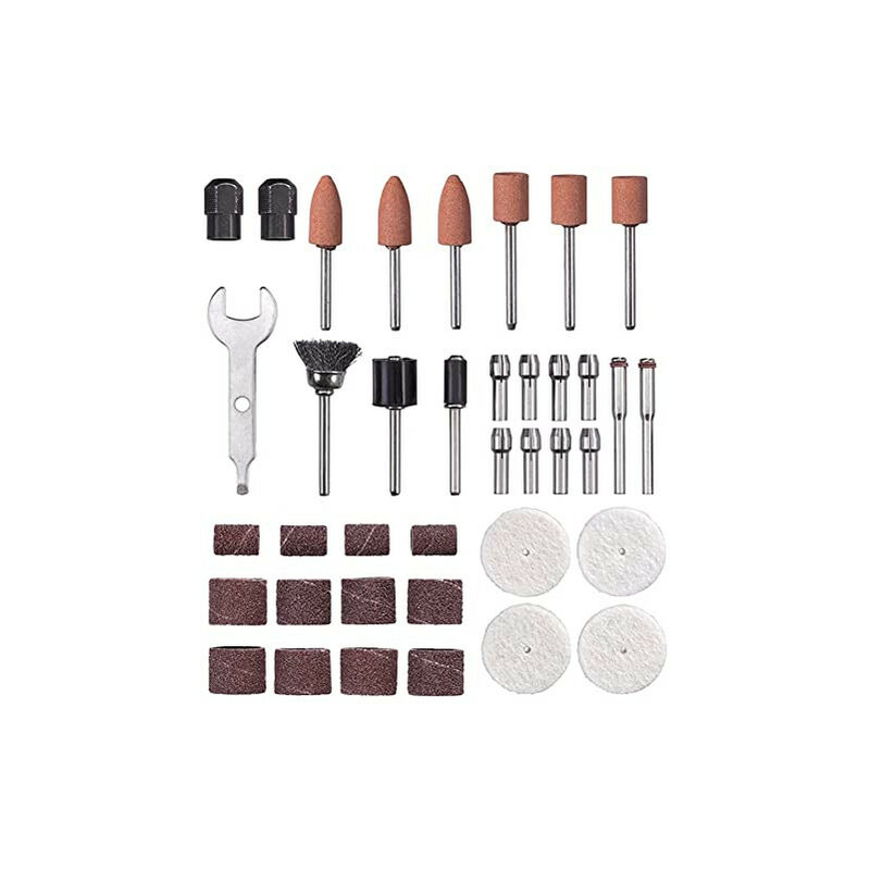 kwb by Einhell Kit de polissage et de ponçage 38 pièces pour ponceuse double (kit d'accessoires de 38 pièces, compatible avec la ponceuse double Einhell TC-XG 75) (49510951)