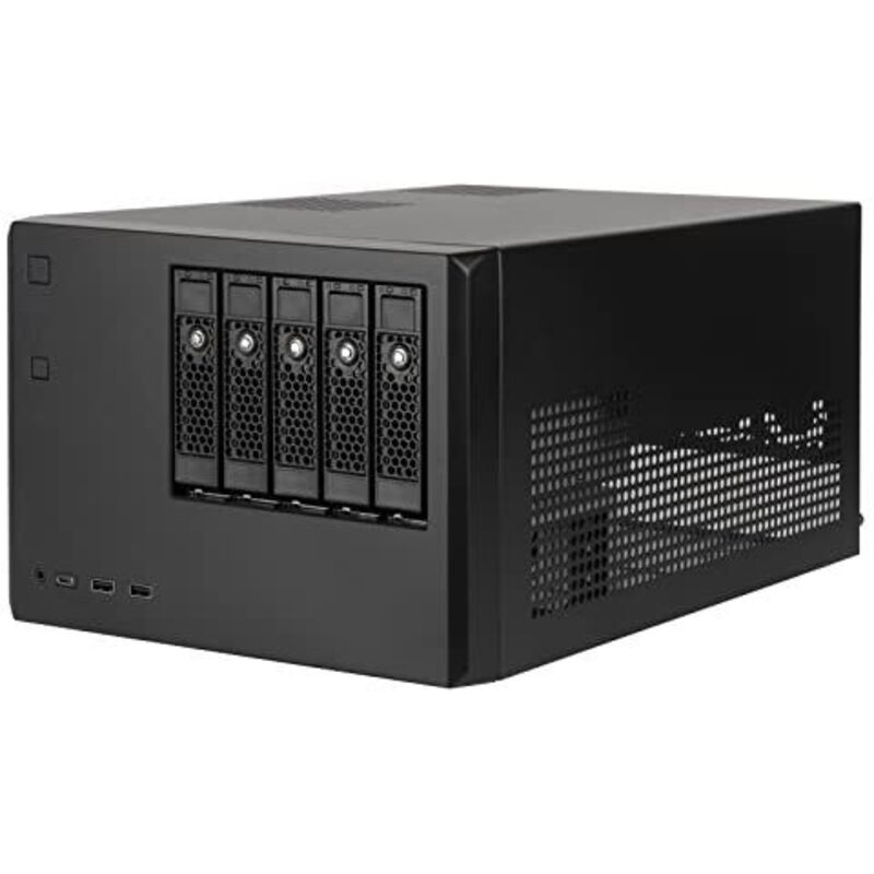 Châssis NAS SilverStone CS351 - 5 Baies Hot-Swap SAS/SATA - Noir - Support Micro ATX