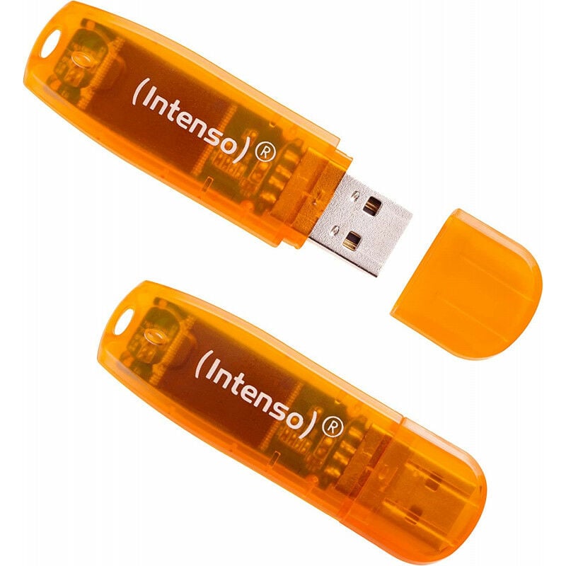 Intenso Clé USB 64Go Rainbow Line, 2 pièces (3502492)
