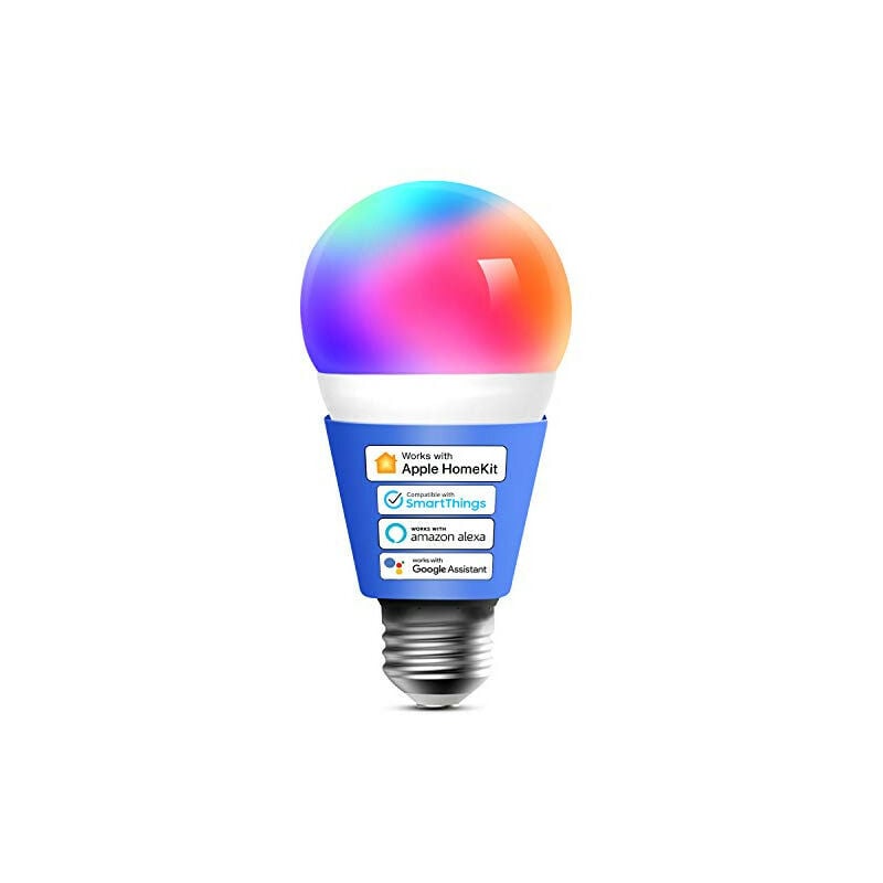 Ampoule LED Connectée, Lot de 2 Ampoule E27 WiFi Compatible avec Apple  HomeKit, Alexa et Google Home, RGBWW Ampoule Intelligente Multicouleur  Dimmable avec Commande Vocale et Contrôle à Distance : : Luminaires