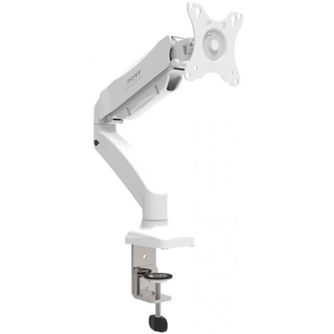 PORT DESIGNS PORT CONNECT Fixation de Bureau Bras d'Affichage pour un Écran taille maxi 32 pouces Blanc (901110)