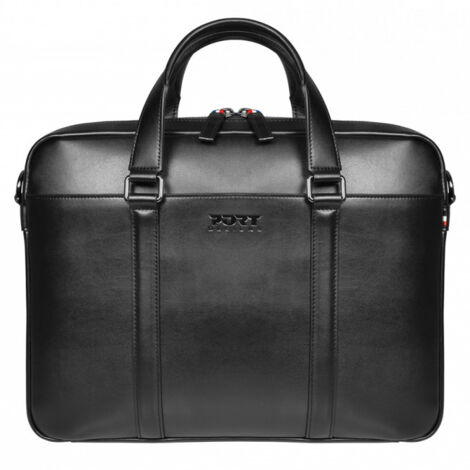 PORT DESIGNS PORT Designs Versailles II Sacoche en Cuir Fendu pour Ordinateur Portable 14" avec Deux Ports USB A et USB-C intégrés (160601)