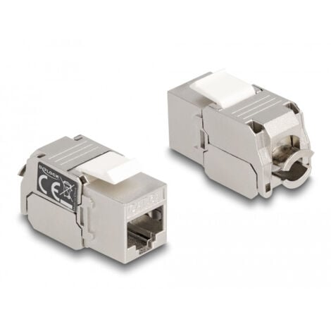 DeLOCK Module Keystone RJ45 Femelle Vers LSA Cat.6A Avec LED Marque (87856)