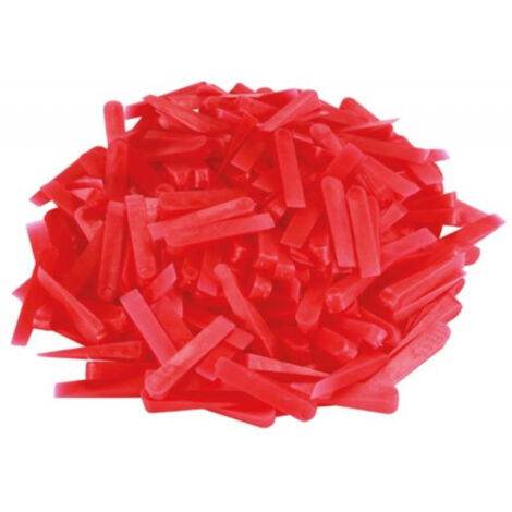 PARIERE Croisillons autonivelants à cale, plastique, rouge, lot de 250 (2215)