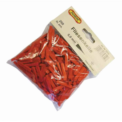 PARIERE Croisillons autonivelants à cale, plastique, rouge, lot de 250 (2215)