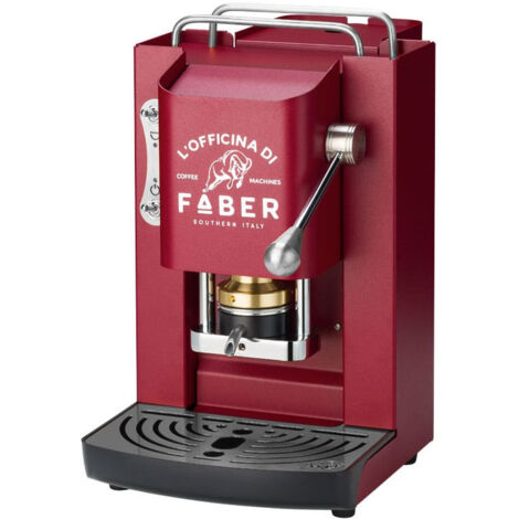 UNKNOWN Faber Pro Deluxe Macchina da Caffè Cialde 44mm Cherry Red Ottone (PROCHERRYBASOTTELE)