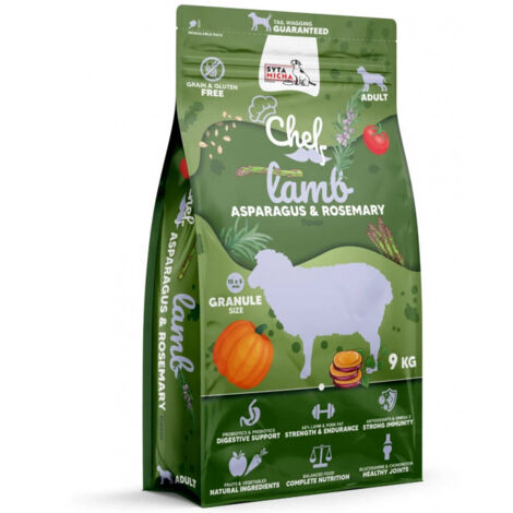 UNKNOWN SYTA MICHA Croquettes Chef Agneau 9 kg Romarin asperge (5905108734732)