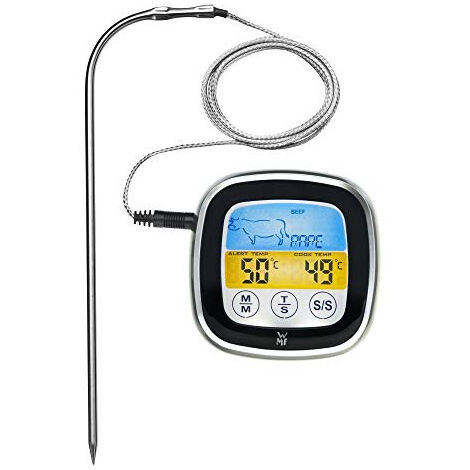 Thermomètre à Viande Numérique 4 Sondes – Minuterie – Alarme – Pour Barbecue Et Four – Portée 100 M