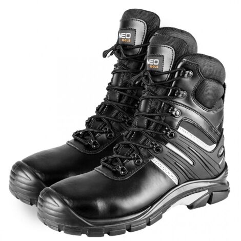 NEO TOOLS Work Boots Class S3 SRC Crazy Horse Leather Shaft Oxford