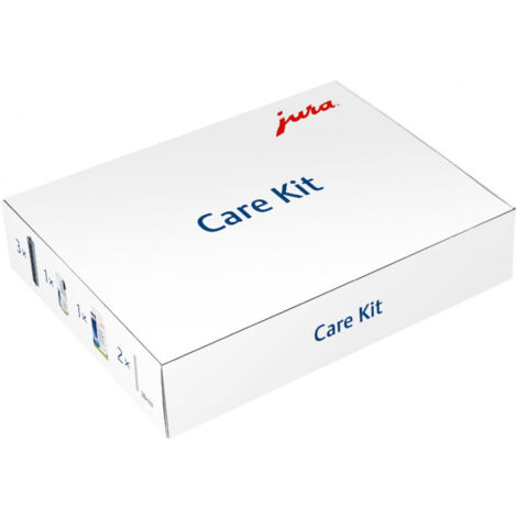 jura Jura Produit d'origine – Care Kit Hygiène certifiée TÜV – 3 cartouches filtrantes Claris Smart+, 6 tablettes de nettoyage, 2 tuyaux à lait, 1 nettoyant pour système de lait Mini Tabs (90 g) – 250
