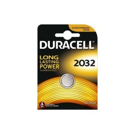 DURACELL Piles boutons lithium spéciales 2032 3V, lot de 2 (DL2032