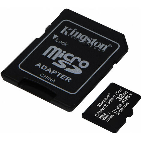Kingston 32GB micSDHC 100R A1 C10 Card+ADP (SDCS2/32GB)