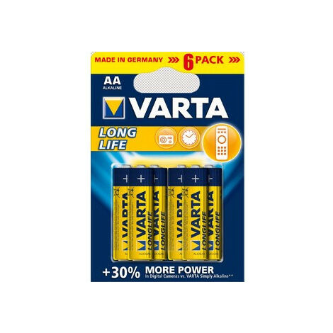 VARTA Lot de 6 Packs 1 Pile plate zinc-carbon Superlife 4,5V 3R12