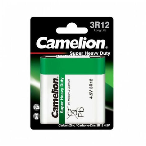 Camelion Zinc carbone plate 4.5V-2700mAh (1pc/blister) remplace : 3712  (10000112)