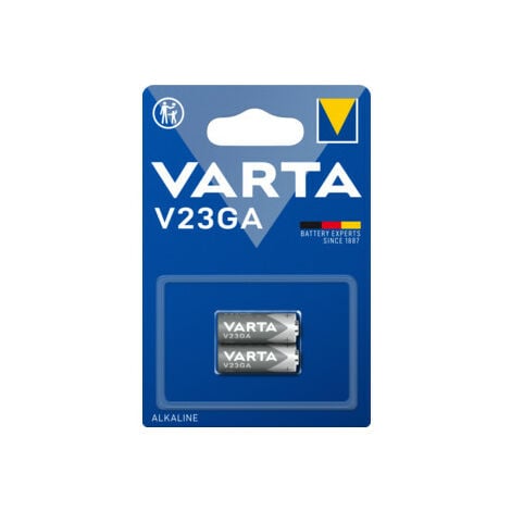 Varta Pile Alcaline MN21, V23GA, 12V-50mAh, 2 pièces en blister (04223 101 402)