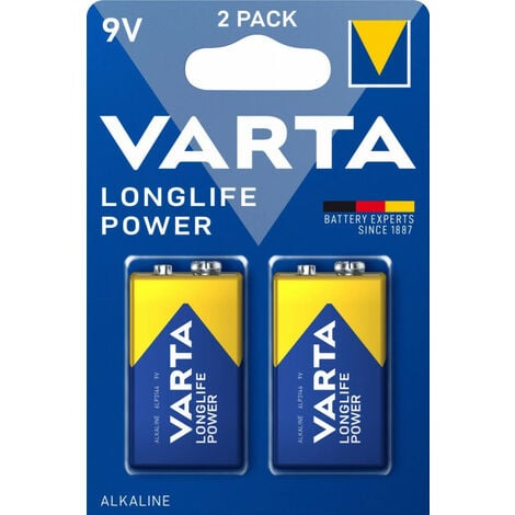 Blister de 1 pile 9V VARTA 6LR61 High Energy