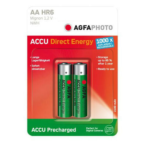 PILES RECHARGEABLES PRECHARGEES NiMH AA HR6 1.2V 800mAh BL2